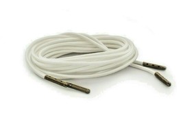 White Boot Laces  3mm Paracord Steel Tip Shoelaces  - $9.89+