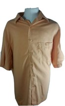 Roundtree &amp; York’s Men’s Shirt Size M Orange button down - £4.68 GBP