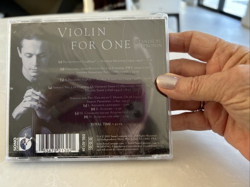 VIOLIN FOR ONE Stanislav Probing New Sealed CD Item image 2