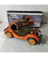  7&quot; Hand Craft Glossy Varnish Brown Wooden Antique Car  - $199.26 MXN