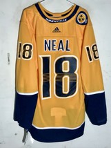 Authentic Nhl Adizero Nashville Predators James Neal Jersey Yellow Sz 46 - £52.94 GBP