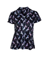 Amanda Blu Womens Notched Collar Pajama Top - Pony Dreams Design Sizes S... - $36.99