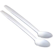 100 8&#39;&#39; Plastic Disposable Soda Spoons - £11.30 GBP