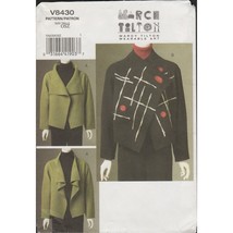 Vogue 8430 Marcy Tilton Artsy Felted Jacket, Waterfall Pattern Misses Si... - $22.53