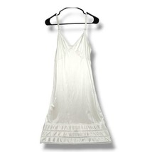Vanity Fair Vintage Nightgown White Silky Satin Nylon Antron Womens Medium 36 - £15.59 GBP