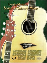 Dean Studio Deluxe acoustic guitar 1999 original advertisement 8 x 11 ad print - £3.30 GBP