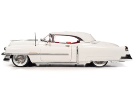 1953 Cadillac Eldorado Soft Top Alpine White with Red Interior 1/18 Diecast Mode - £102.14 GBP