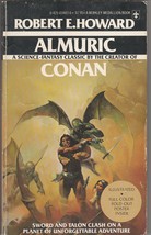 Robert E. Howard Almuric 1977 novel w/color poster - £9.44 GBP