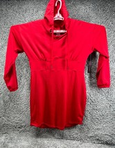 No Boundaries Womens Corset Hoodie Dress Red Juniors Large Long Sleeve P... - £18.48 GBP