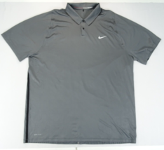 Nike Tiger Woods TW Velocity Max Glow Gray XXL Framing Polo Shirt 726189-021 - £30.26 GBP