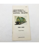 Greenberg&#39;s Price Guide To Lionel Trains 1901-1942 Pocket Edition 1979 1... - $12.86