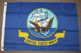 U.S. Navy Flag 2X3 Feet Armed Forces Military Usn 2&#39;X3&#39; F704 - £12.58 GBP