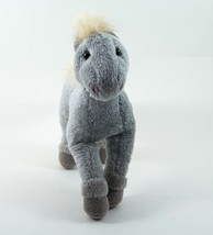 Russ Plush Pony Horse Grey Body With A Cream Main And Tail 7&quot; Tall - £9.40 GBP