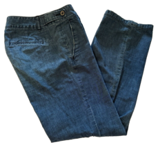 Madewell WideLegger size 25 dark wash Wide Leg Trouser Jeans - £31.42 GBP