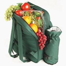 Dark Green Wine Country Picnic Tote For 2 image 7