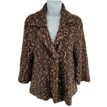 Susan Bristol Sweater Size M Alpaca Mohair 1 Button Long Sleeve Cardigan... - $34.75