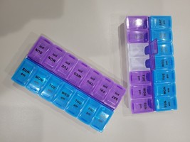 2PCs Weekly Pill Box Organizer 7 Day AMPM SHIPPED DAILY USA - BEST PRICE... - $116.62 MXN+