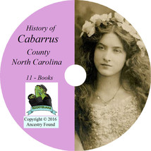 CABARRUS County North Carolina NC - History Genealogy Kannapolis -11 Book CD DVD - £5.37 GBP