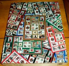 Jigsaw Puzzle 500 Pcs Vintage Christmas USA Stamp Collector Fun Project Complete - $14.84