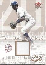 2004 Ultra Turn Back The Clock Game Used Copper Alfonso Soriano AS Yanks 207/399 - £3.19 GBP
