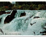 Salmon Leaping Falls Ketchikan Alaska AK UNP WB Postcard L9 - £3.06 GBP