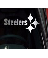 Pittsburgh Steelers Chrome 10" Vinyl Car Truck Decal Window Sticker - $12.16