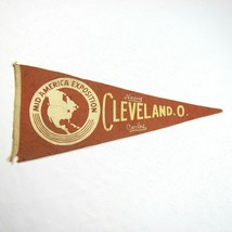 Vintage 1947 Pennant LARGE Mid America Exposition Cleveland Ohio 23”x11”  - $24.99