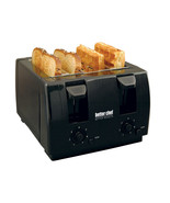 MEGA-IM-242B Better Chef 4 Slice Dual Control Toaster in Black - £56.84 GBP