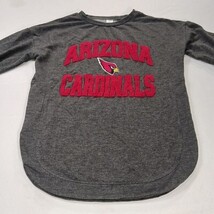 Team Apparel Arizona Cardinals Football Women's Gray Pullover Sweatshirt Size S image 12