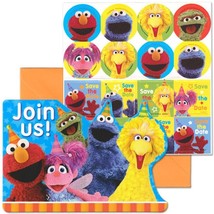 Sesame Street Save The Date Invitations with Stickers Seals Birthday Party 8 Ct - £3.90 GBP