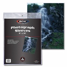 3 packs of 100 (300) BCW 8&quot; x 10&quot; Photo Sleeves - £18.89 GBP