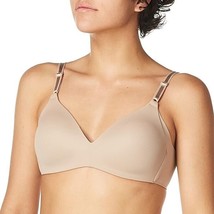 Warner&#39;s Women&#39;s Blissful Benefits Side Smoothing Wirefree Bra 40C Almond - $16.83