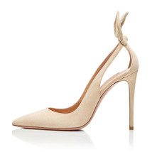 design brand woman Cute bunny ears pointed toe high heels bunny ears slingback h - £114.01 GBP