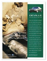 Cadillac Deville Mother Powdering Baby Vintage 1997 Full-Page Print Maga... - $7.76
