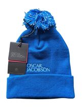 Brand New Oscar Jacobson Golf Knitted II Bobble Hat. Cobalt Blue. - $20.16