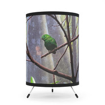 Green Bird Tripod Lamp with High-Res Printed Shade, US\CA plug - $62.18
