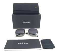 Chanel Sunglasses 4244 c.395/S6 Gold Chain Square Frame w/ Gray Gradient... - $371.24