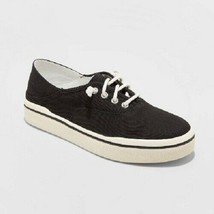 Mad Love Women&#39;s Kendra Lace-Up Canvas Sneakers Black Size 7 NWOT - £8.84 GBP