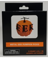 Happy Halloween Metal Eek Pumpkin Picks, 3 Count - €11,85 EUR