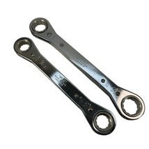 Mac Tools Standard Ratcheting Box End Wrench 2 Piece Lot RW2428-2 &amp; RW2022-2 - £26.49 GBP