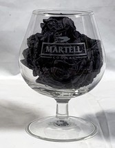 New Martell Cognac 8 oz Stemmed Etched Snifter Cocktail Glass ARC France - $24.70