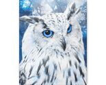 Frost Owl Canvas Print, Winter Animal Wall Art, Fantasy Nature Decor - $50.34