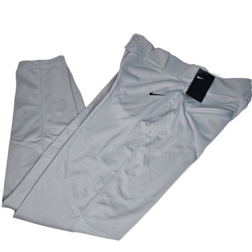 Nike Team Vapor Select Baseball Pants Mens Medium Gray Black Pockets BQ6345-052 - £27.37 GBP