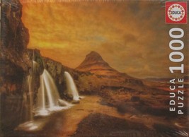 Educa Kirkjufellsfoss Waterfall Iceland 1000 pc Jigsaw Puzzle Landscape - $19.79