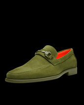 Men's TAYNO Shoes Soft Micro Suede Slip-on Loafer THE CAPRIO S Lime Green image 3
