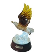 Eagle Sculpture Bradford Exchange Majestic Figurine Glass Soaring Grace ... - $168.25