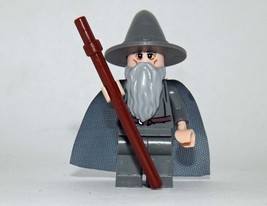 Gandalf The Grey Wizard Hobbit LOTR Lord of the Rings Building Minifigure Bricks - £5.62 GBP