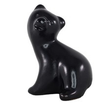 Vintage Pigeon Forge Pottery Bear Figurine Sitting Black - $29.99