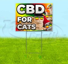 Cbd For Cats 18x24 Yard Sign With Stake Corrugated Bandit Thc Pets Cats Dogs - £22.70 GBP+