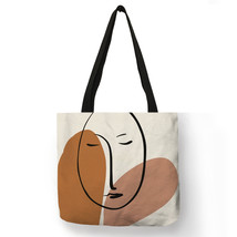 Modern Art Paitning Print Womens Designer Tote Bags Eco Large Handbag Travel Sho - £13.75 GBP